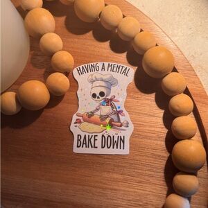 Skeleton Chef Sticker - Humorous Kitchen Accent Sticker